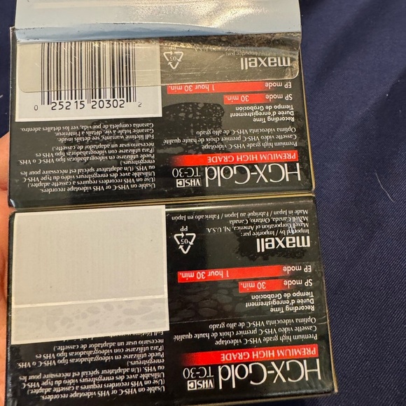 4 New Sealed  MAXELL VHS-C TC-30 Blank Premium Video Camcorder Cassette - Picture 4 of 4